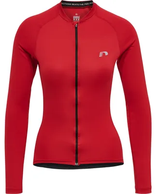 Produktbild von newline Womens Core Bike L/S Jersey - tango red, Größe:M