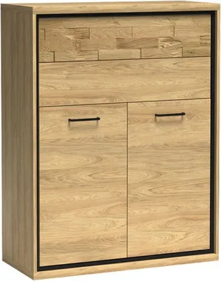 Immagine prodotto di Cassettiera alta GINETTE - noce hikora / rovere