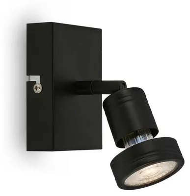 Produktbild von LED Wandleuchte Wandlampe Leselampe Spots schwenkbar 5W 1xGU10 schwarz Briloner