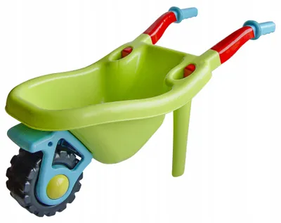 Produktbild von Hemar ECO Line Große Kinder-Schubkarre Limettengrün Stabil