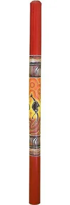 Produktbild von Didgeridoo aus Bambus, bemalt, wahlweise rot oder schwarz, Farbe:rot