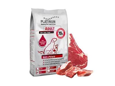 Obrázok produktu pre Platinum Natural Dog Adult Hovädzie a zemiaky 1,5kg