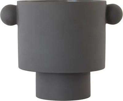 Produktbild von OYOY LIVING Übertöpfe L22xW22xH23 anthrazit