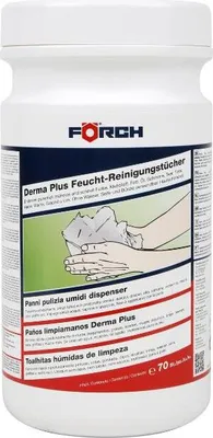 Produktbild von FÖRCH Feucht-Reinigungstücher Derma Plus, Inhalt: 70 Tücher