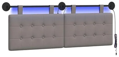 Immagine prodotto di vidaXL Testiera sospesa in tessuto color tortora