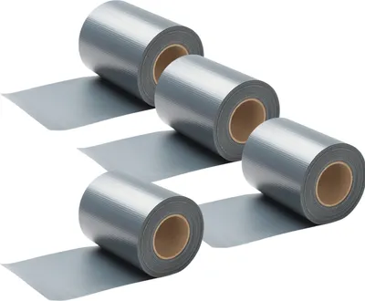 Immagine prodotto di Hengda strisce di schermo per la privacy Strisce di schermo per la privacy in PVC Strisce frangivento a doppia asta 35mx4 grigio