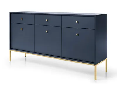 Produktbild von AX LIVING Kommode mit Schubladen Domiti MKS154 154 cm Dunkelblau