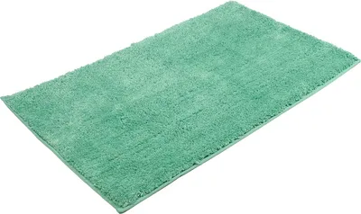 Produktbild von Badteppich Badmatte Badvorleger Hochfloorteppich Microfaser rutschfest  50 x 70 cm - mint (82)