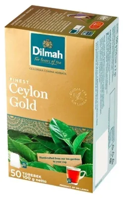 Obrázek produktu pro Dilmah Černý čaj Ceylon Gold 50 sáčků