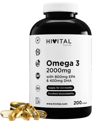 Immagine prodotto di Omega 3, 2000 mg | 200 capsule