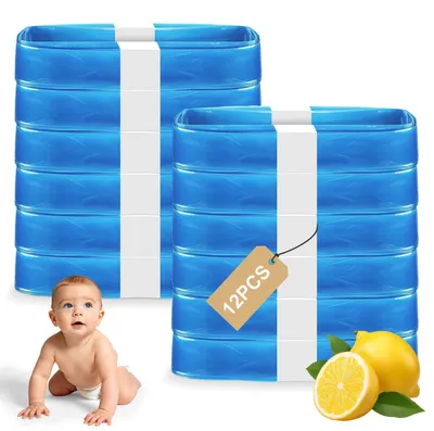 Image de 12 sachets de rechange pour poubelle à couches
