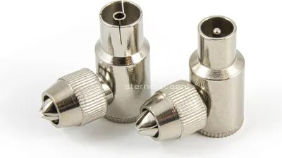 Produktbild von TV SET Winkeladapter 1X IEC-Buchse (weiblich) 1X IEC-Stecker (männlich) Schrauba