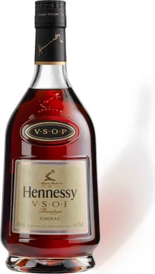 A bottle of Hennessy VSOP Privilege Cognac.