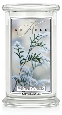 Produktbild von Kringle Candle Winter Cypress Große Duftkerze Holzduft