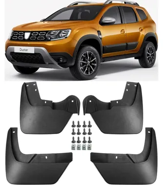 Produktbild von 4‑teiliges Set Schmutzfänger – vorne und hinten – für Dacia Duster II (ab 2018)