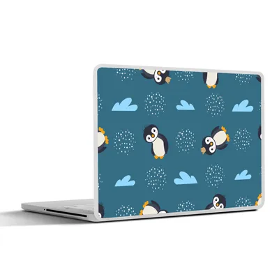 Produktbild von MuchoWow® Laptop Aufkleber Sticker Cover Pinguin - Wolken - Jungen - Design 30x22 cm - Laptop-Sticker