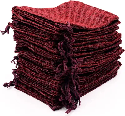 Produktbild von 30 Stück 17*23cm Jutesäckchen, Jute Beutel mit Kordelzug, Leinen-Säckchen Sackleinen Taschen, Klein Geschenksäckchen für Schmuck DIY Handwerk Hochzeit Party Weihnachte