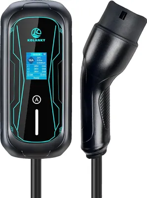 Obrázek produktu pro Přenosná nabíječka EV, inteligentní ovládání pomocí aplikace, nastavitelný proud, typ 2