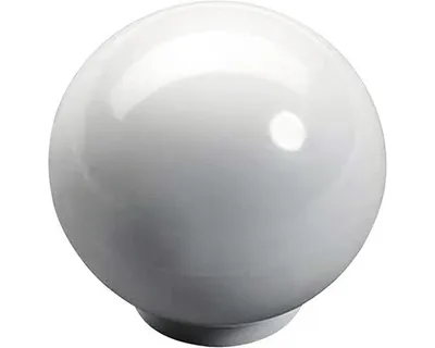 Produktbild von Möbelknopf Kunststoff weiß ØxH 30/31 mm