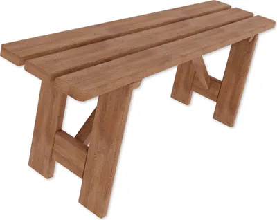 Produktbild von LENMAR Gartenbank Sitzbank Holzbank Massivholz Esszimmerbank 120 cm Küchenbank GB-120  BRAUN