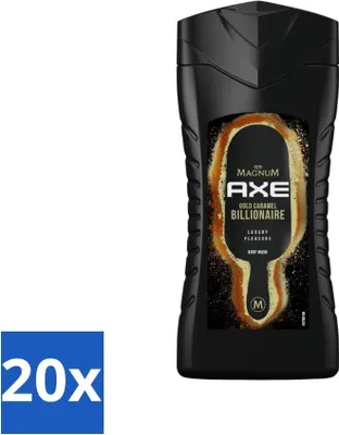 Productafbeelding van Axe X Magnum - Douchegel - Gold Caramel Billionaire - 250 ml - Voordeelverpakking - 20 stuks
