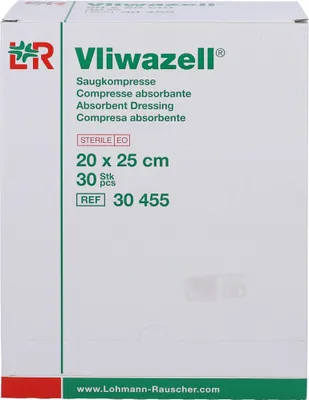 Zdjęcie produktu dla Vliwazell kompresy chłonne 20x25 cm sterylne 30 szt