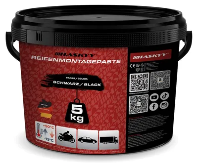 Produktbild von HASKYY 5kg Schwarz Montagepaste Reifenmontagepaste Montierpaste Wax