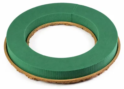 Productafbeelding van Nat-Steekschuimkrans 40 cm met Eco-onderlegger