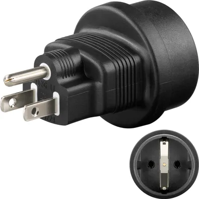 Produktbild von MicroConnect Universal US/Schuko-Adapter