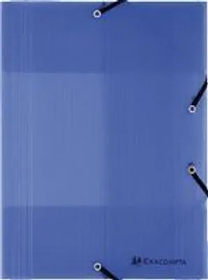 Produktbild von Sammelmappe mit 3 Klappen und Gummizug aus PP 800? Linicolor, für Format DIN A4 Blau