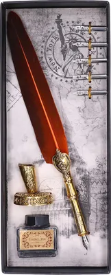 Produktbild von Federstift exquisite Vintage eleganter Edelstahl glatt schriftlicher Verschleiß resistenter Federkill Penorange