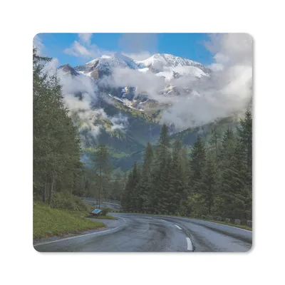 Produktbild von MuchoWow® Mauspad Mousepad Unterwegs am österreichischen Großglockner in Europa 20x20 cm - Mousepads - Maus Mat - Pad - Mausunterlage - Desk Mat - Bureauartikeln