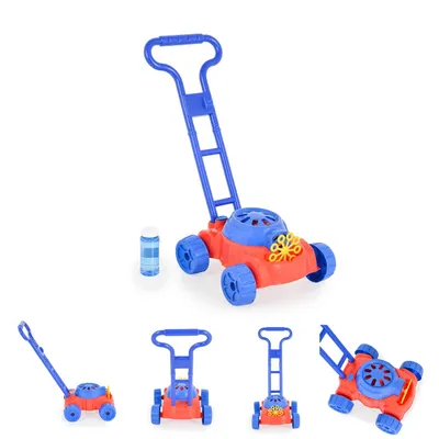 Produktbild von Moni Spielzeug Rasenmäher Bubble, Seifenblasenfunktion, Kunststoff, ab 3 Jahren blau