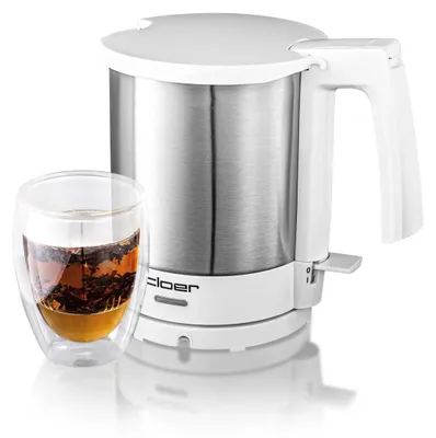 Produktbild von Cloer 4701 Wasserkocher 1,5 l mit herausnehmbarem Kalkfilter, innenliegende Füllmengenmarkierung, Überhitzungs- & Trockengehschutz, 360°-Basis,