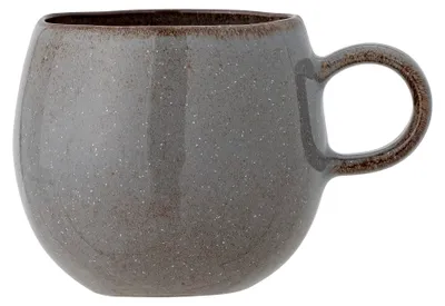 Produktbild von Bloomingville Becher SANDRINE Grau Keramik 500 ml Tasse Kaffeebecher Teebecher