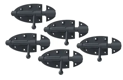 Image de Alberts 5 x pênes dormants Ovado 112x16mm, gris graphite, revêtus de plastique