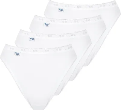 Produktbild von Sloggi Women Basic Tai, dames tai slip (4-Pack), wit
