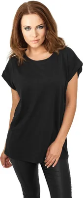 Produktbild von Urban Classics Kurzarm-T-Shirt für Frauen Vlony schwarz XL