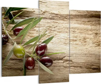 Produktbild von Bild auf Leinwand - Leinwandbild - Oliv italien aroma diät - 130x100cm - Wand Bild - Wanddeko - Leinwanddruck - Bilder - Kunstdruck - Wanddekoration - Leinwand bilder - Wandkunst - CB130x100-2420
