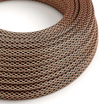 Immagine prodotto di Creative-Cables Cavo elettrico rivestito in tessuto, 3 x 0,75 mm², 50 m, Nero con Rame RR02, Rotondo