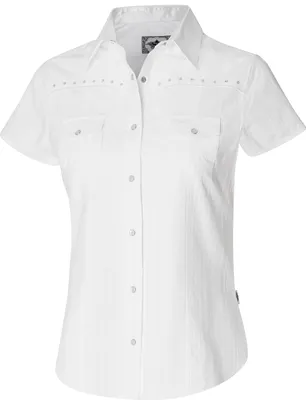 Produktbild von Damen Westernbluse Cowgirl Bikerin Western Bluse »AMELIE« Weiß