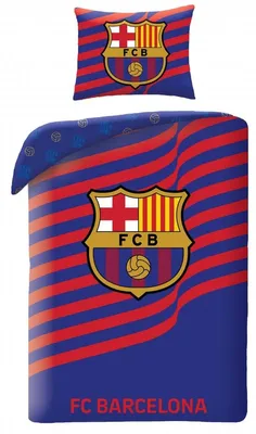 Produktbild von FC Barcelona Bettwäsche 140x200 cm + 70x90 cm 100% Baumwolle FCB-4522BL Mehrfarbig Lizenzprodukt