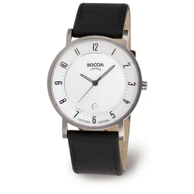 Produktbild von Boccia 3533-03 Herrenuhr Titanium 37mm 5ATM