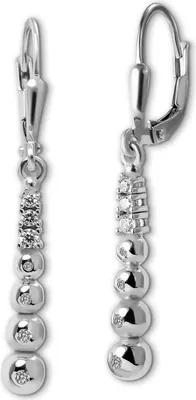 Image de Femme Boucles d'oreilles SilberDream blanc argenté Boucles d'oreilles en argent 925 D2SDO4440W