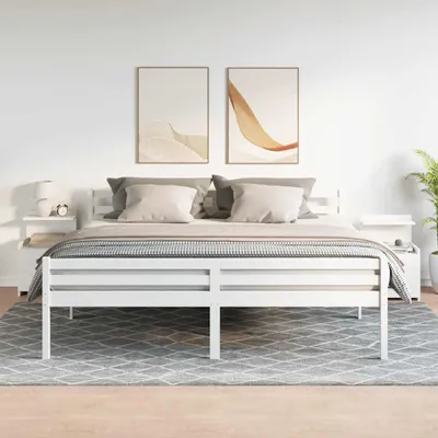 Zdjęcie produktu dla vidaXL Szafki nocne 2 szt. z 2 szufladami Biały 40x36,5x62 cm