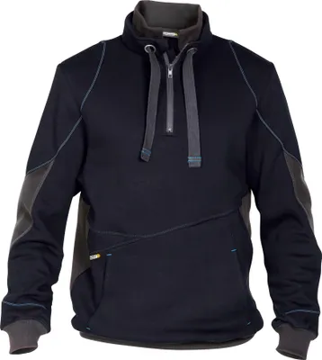 Produktbild von DASSY® Stellar Sweatshirt NACHTBLAU/ANTHRAZITGRAU Gr.S Länge: STANDARD