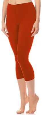 Image de Legging 3/4 en coton pour femme Antié AN60-101 (Rost, S)