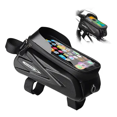 Produktbild von fahrradtasche wasserdicht – oberrohrtasche für mountainbike & rennrad, ideal als lenkertasche, handytasche und praktische aufbewahrung unterwegs