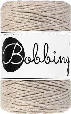 Produktbild von Beige Macramee Kordel 1,5mm 100m