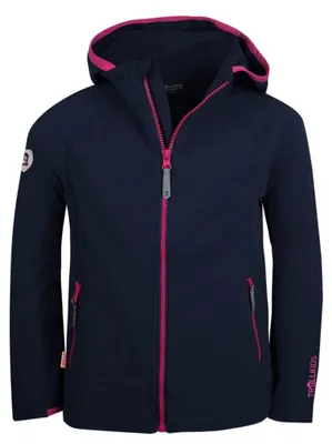 Zdjęcie produktu dla Kurtka z rozciągliwym stretchem dziecięca dla dziewczynki Trollkids Girls Kvalvika Jacket navy/magenta (329-114)